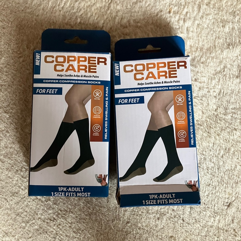 SOLD Black Compression Socks -2 pairs nwt as is